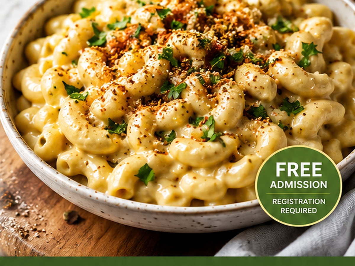 Creamy plant-based comfort dish served in a bowl